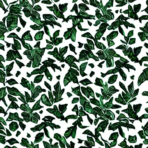 Prompt: fabric pattern of leaves