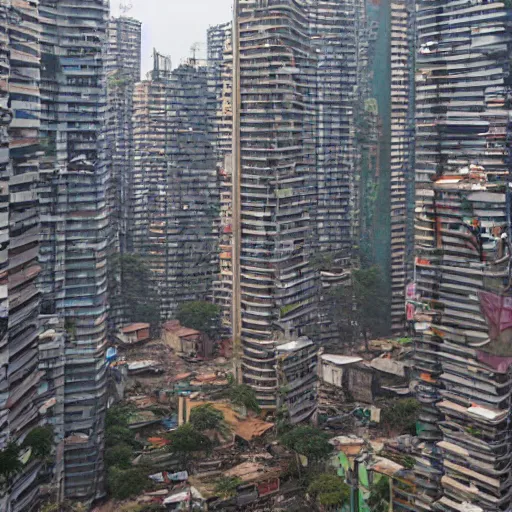 Prompt: dystopian sao paulo, marginal pinheiros, 8 k, art by petter steen and daniel dociu and david edwards