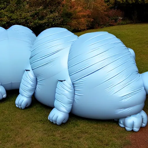 Image similar to inflatable tardigrade, balloon tardigrade, rubber tardigrade, inflated rubber, overinflated giant, translucent, see - through
