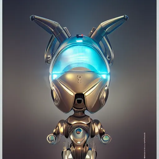 Image similar to product photo of a futuristic cute robo, by artgerm and greg rutkowski and marc newson, alphonse mucha, zaha hadid, volumetric light, detailed, octane render, midsommar