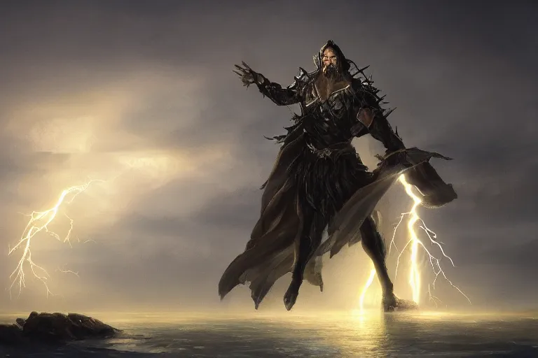 Image similar to lord of lightning by quentin mabille