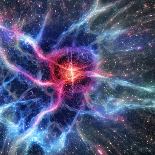 Image similar to the supernova and nebula rendered in apophysis