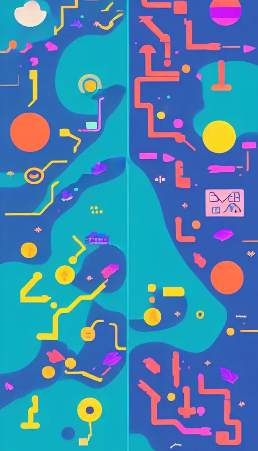 Image similar to the two complementary forces that make up all aspects and phenomena of life, by Kurzgesagt,