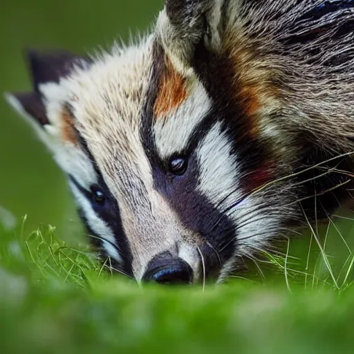 Image similar to A close up badger biting a fox, as happens in nature from time to time. Photo credit National Geographic.