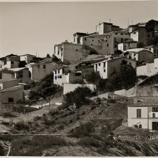 Image similar to A photo of a Spanish village from the Spanish Civil War