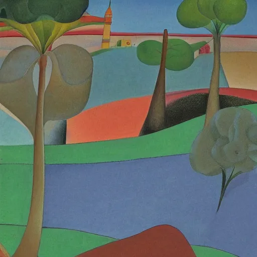 Image similar to A Landscape by Bhupen Khakhar