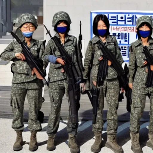 Image similar to female south korean counterterrorist unit 7 0 7 th special mission group