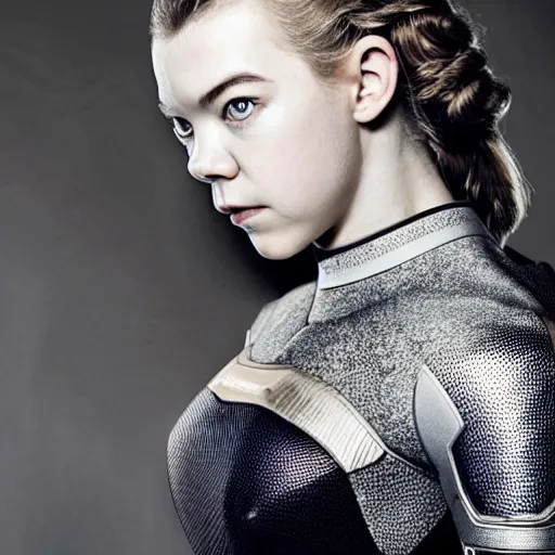 Image similar to Cyborg Anya Taylor-Joy