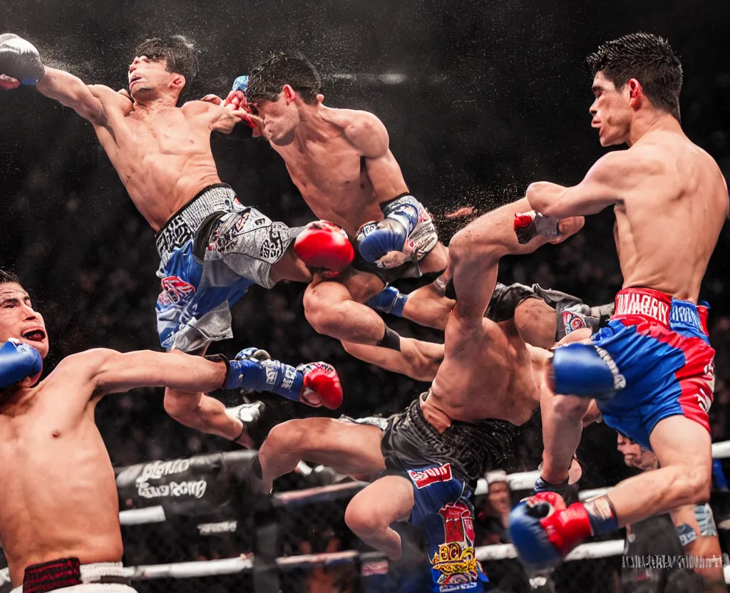 Image similar to chito vera knocks out dominick cruz via headkick, by annie leibovitz and steve mccurry, natural light, detailed face, canon eos c 3 0 0, ƒ 1. 8, 3 5 mm, 8 k, medium - format print