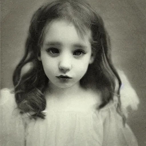 Prompt: “A beautiful photograph of a young girl as a ghost”
