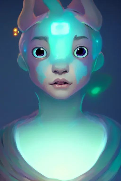 Image similar to super cute Bioluminescent prince character concept, soft light, soft mood, realistic body features and face, illustration, painting oil on canvas by Elena Zhurikhina and Goro Fujita and Charlie Bowater, octane render trending on artstation, 4k, 8k, HD