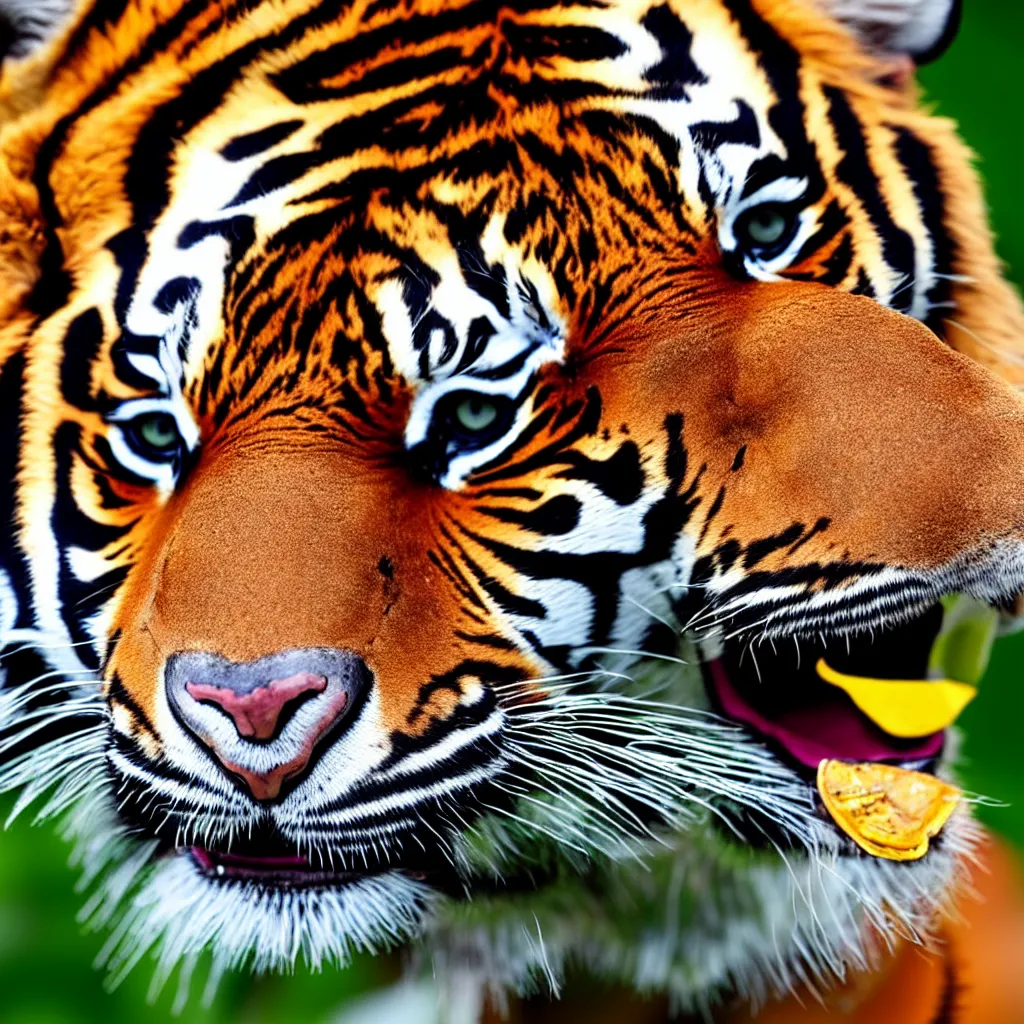 Image similar to tiger head, close up photo