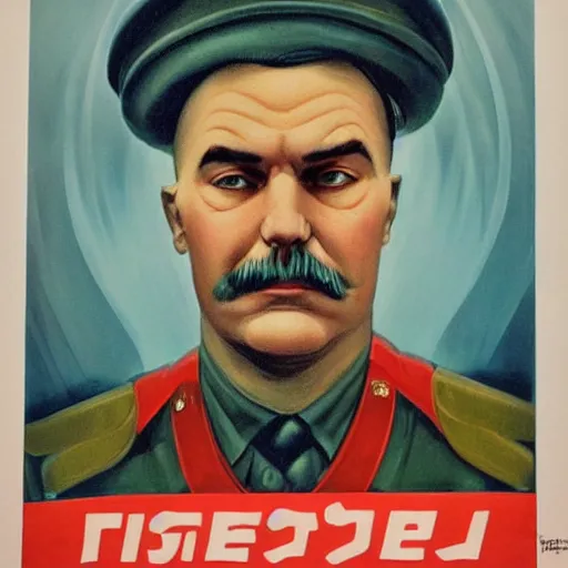 Prompt: a detailed and complex, highly detailed, concept art, soviet propaganda poster depicting a portrait of fierljeppen. painting by irakli toidze