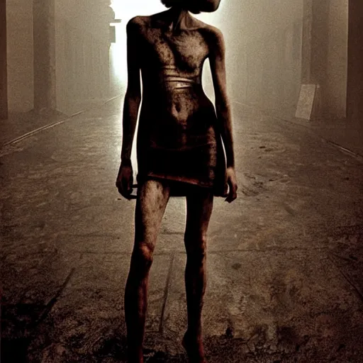 Image similar to supermodel in silent hill, steven meisel photography