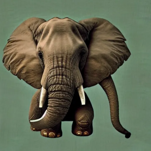 Image similar to Elephant + Putin face