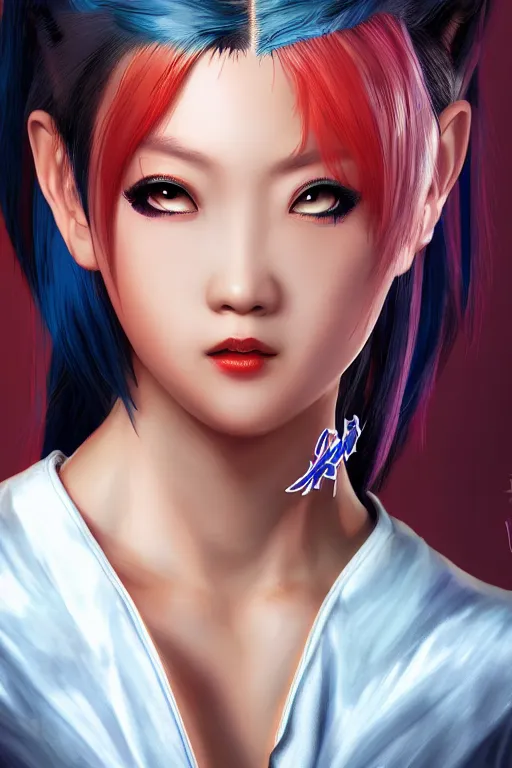 Image similar to Chun Lil , Street Fighter , pretty face, ultra detailed, digital art, 8k ,character ,realistic, portrait, hyperrealistic