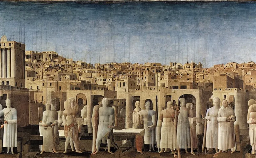 Image similar to the ideal city by piero della francesca