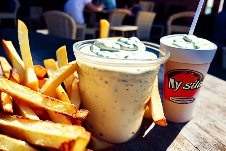 Image similar to best fries, best mayonnaise, best weather, best light, best drink