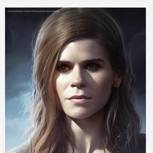 Image similar to a portrait of kate mara as a sorceress, urban motifs, intricate, elegant, highly detailed, digital painting, trending on artstation, concept art, smooth sharp focus, illustration, art by artgerm and greg rutkowski