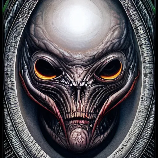 Image similar to elden ring giger doom scorn portrait, Pixar style, by Tristan Eaton Stanley Artgerm and Tom Bagshaw.