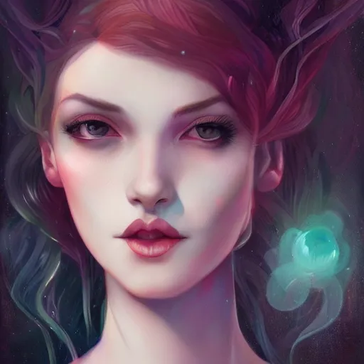 Image similar to a portrait in the style of anna dittmann and ross tran and charles dulac.