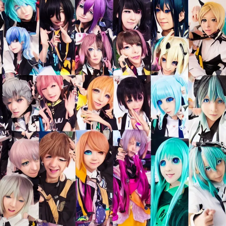 Image similar to vocaloid in real life