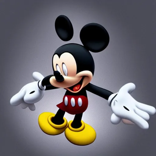 Image similar to mickey mouse in real life, 4 k photorealistic