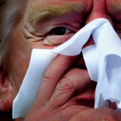 Image similar to Donald trump has a runny nose