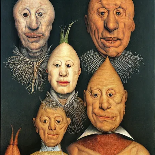 Image similar to coneheads portrait by giuseppe arcimboldo