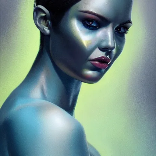 Prompt: hyperrealistic oil painting of electric hero, cute - fine - face, pretty face, oil slick hair, realistic shaded perfect face, extremely fine details, realistic shaded lighting, dynamic background, artgerm, 8 k ultra realistic, highly detailed, art by christopher balaskas