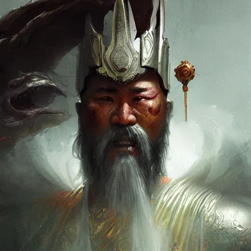 Image similar to guan yu, high detail, dramatic light, digital art, painted by seb mckinnon, painted by greg rutkowski, trending on artstation