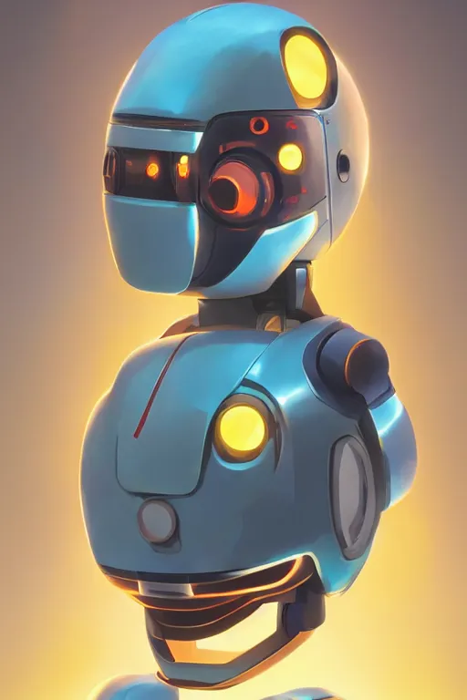 Image similar to metabots medabots medarotto medarot robot minimalist comics helmet mask neon cybereye, behance hd by jesper ejsing, by rhads, makoto shinkai and lois van baarle, ilya kuvshinov, rossdraws global illumination ray tracing hdr radiating a glowing aura