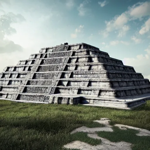 Image similar to Mayan civilization from Atlantis, unreal engine, realistic, octane render, trending on Artstation