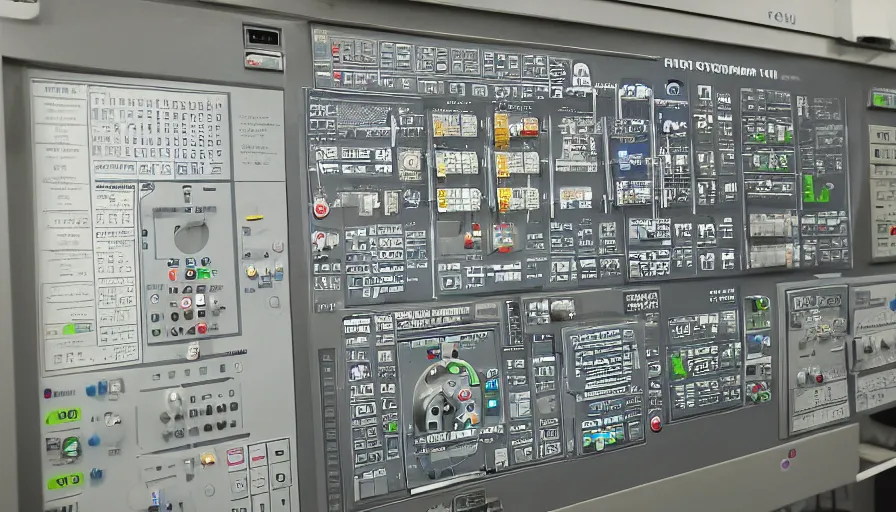 Image similar to nuclear power plant control panel