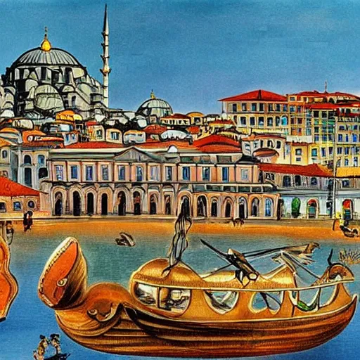 Prompt: Istanbul drawn by Salvador Dali