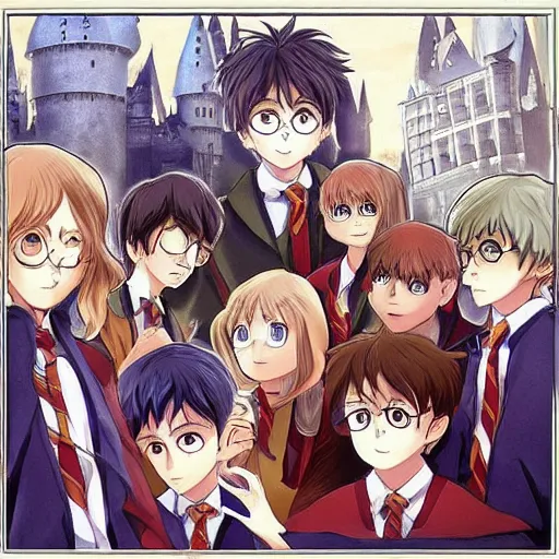 Prompt: “ harry potter anime, super detailed ”