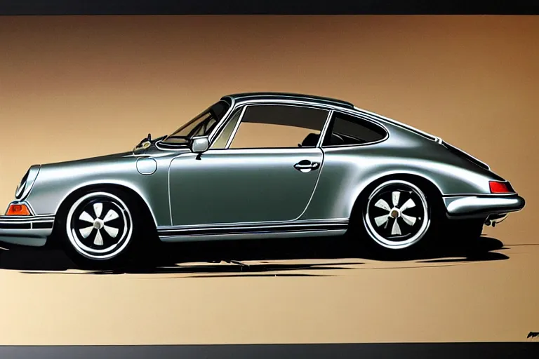 Image similar to porsche 9 1 1 syd mead