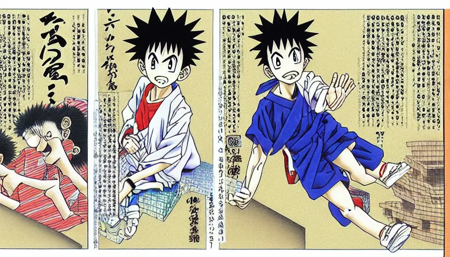 Image similar to the two complementary forces that make up all aspects and phenomena of life, by Yoshihiro Togashi