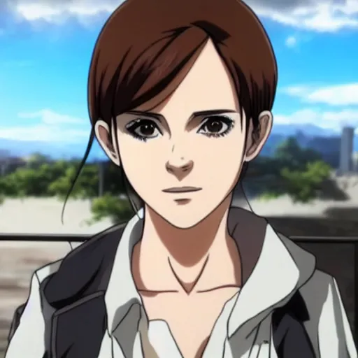 emma watson in attack on titan ( tv ), anime by wit, Stable Diffusion