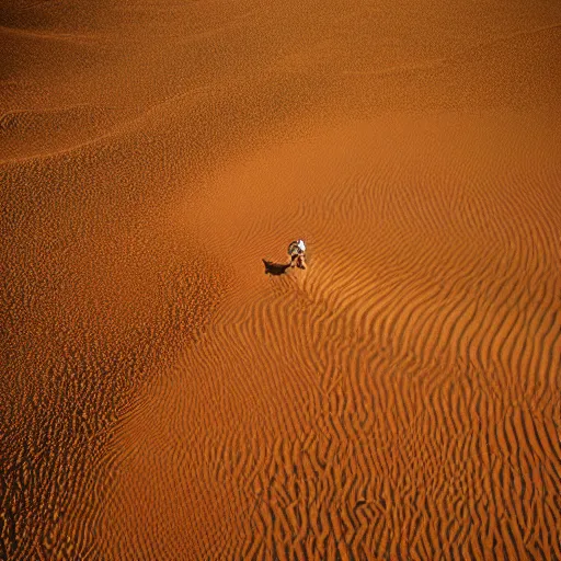 Prompt: 🐙 🐋🤖👽 🐳 in desert, photography by bussiere rutkowski andreas roch