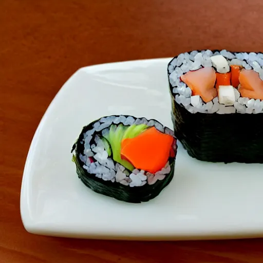 Image similar to sushi made out of sand