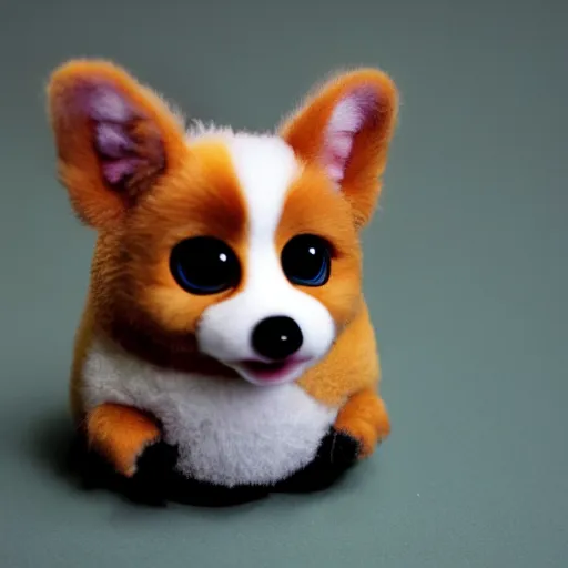 Image similar to photo of a corgi furby toy