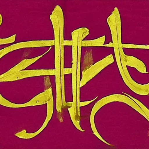 Image similar to hindi calligraphy