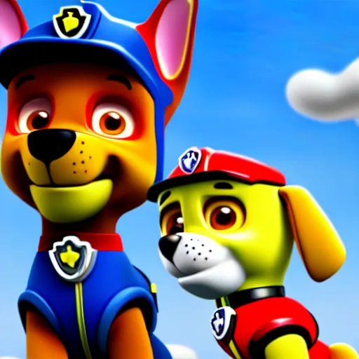 paw patrol logo, 3 d model, cartoony, pixar style,, Stable Diffusion