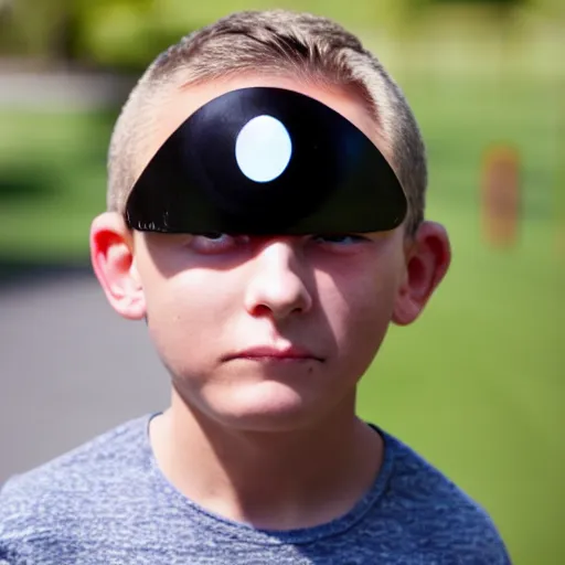 young boy with big googly eyes, Stable Diffusion