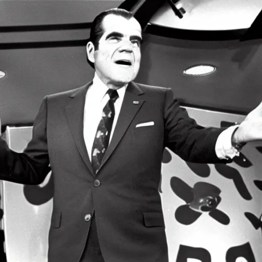 Image similar to Richard Nixon on Soul Train, 1971