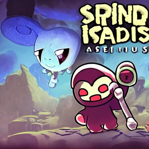 Image similar to the binding of isaac, among us skeld