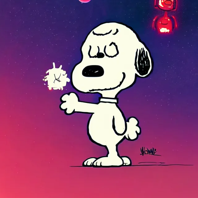 Prompt: epic professional digital art of Snoopy as The-terminator, on artstation, cgsociety, wlop, Behance, pixiv, cosmic, epic, stunning, gorgeous, much detail, much wow, masterpiece