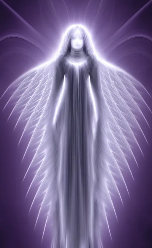 Image similar to Angel knight gothic girl made of Fractal flame,