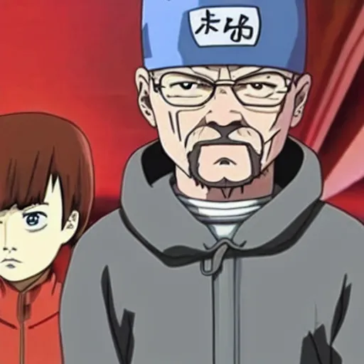 Prompt: Walter white in naruto